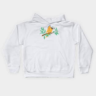 Parrot on a Branch Kids Hoodie